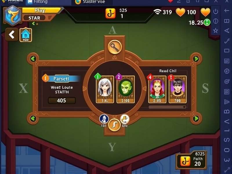 Shakuni S Power Play gameplay screenshot showing card interface
